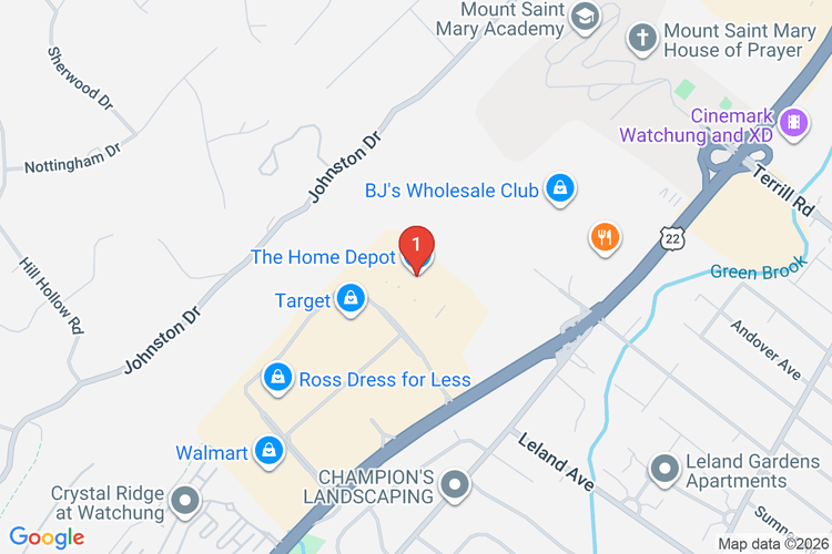 Map showing HOME DEPOT #0906 location