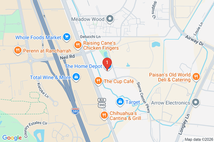 Map showing HOME DEPOT #3310 location