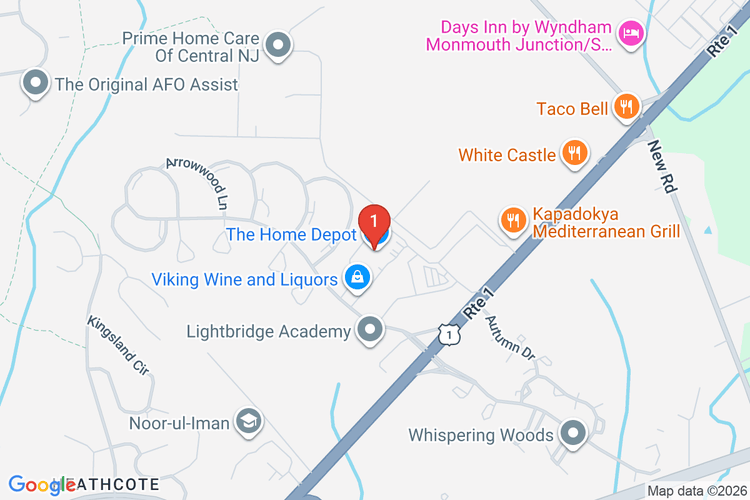 Map showing HOME DEPOT #6917 location