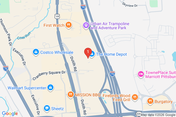 Map showing HOME DEPOT #4135 location