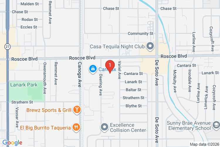 Map showing HOME DEPOT #0612 location