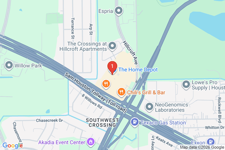 Map showing HOME DEPOT #6859 location