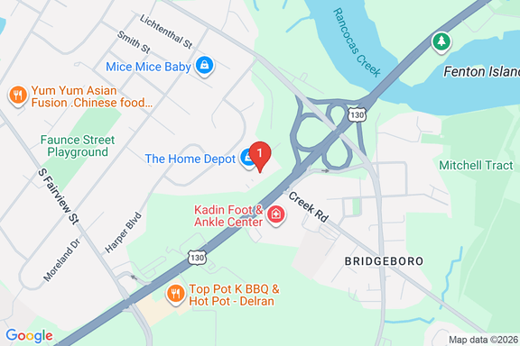 Map showing HOME DEPOT #0970 location