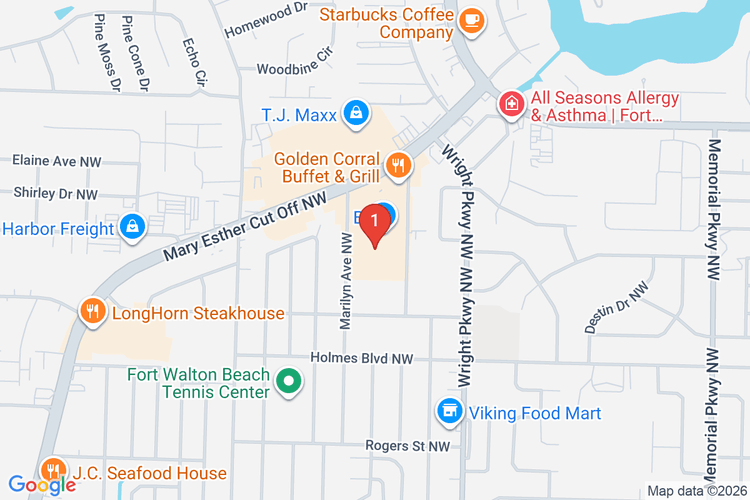 Map showing HOME DEPOT #6301 location