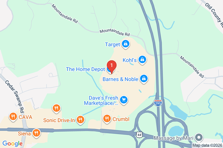 Map showing HOME DEPOT #4282 location