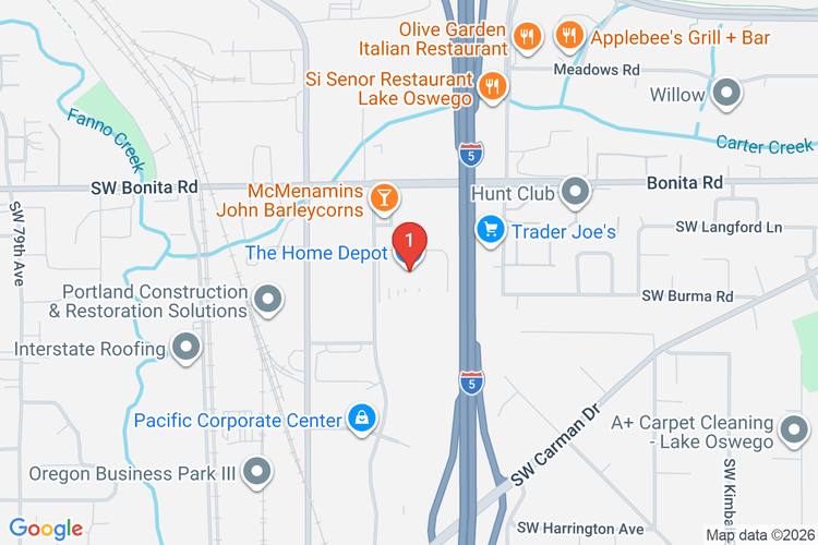 Map showing HOME DEPOT #4002 location