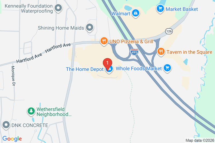 Map showing HOME DEPOT #2651 location