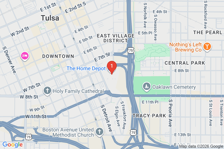 Map showing HOME DEPOT #3904 location