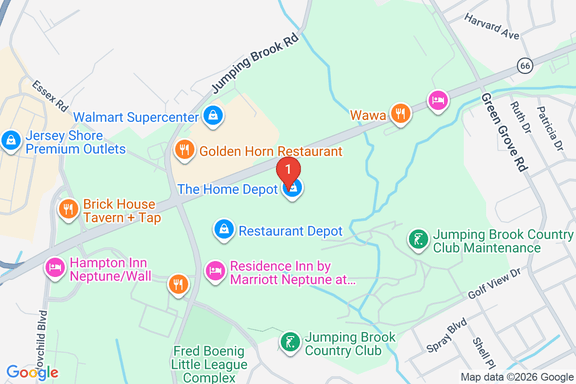 Map showing HOME DEPOT #0949 location