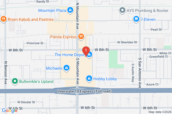 Map showing HOME DEPOT #0687 location