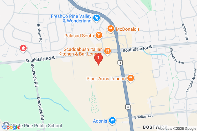 Map showing HOME DEPOT CAN #7033 location