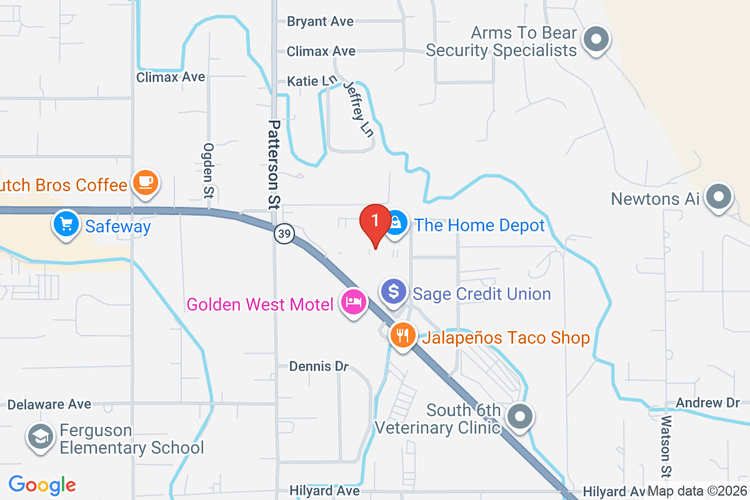 Map showing HOME DEPOT #4019 location