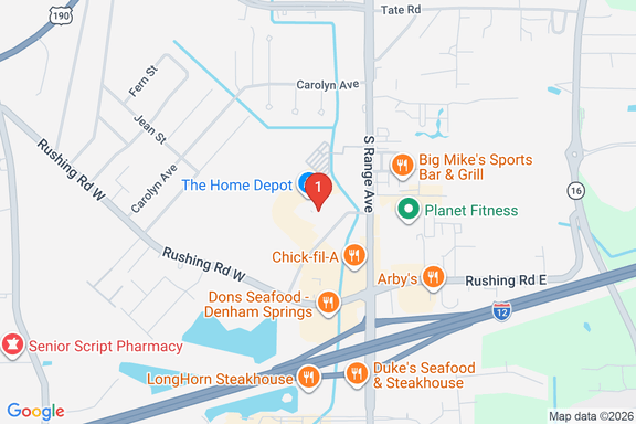 Map showing HOME DEPOT #0375 location