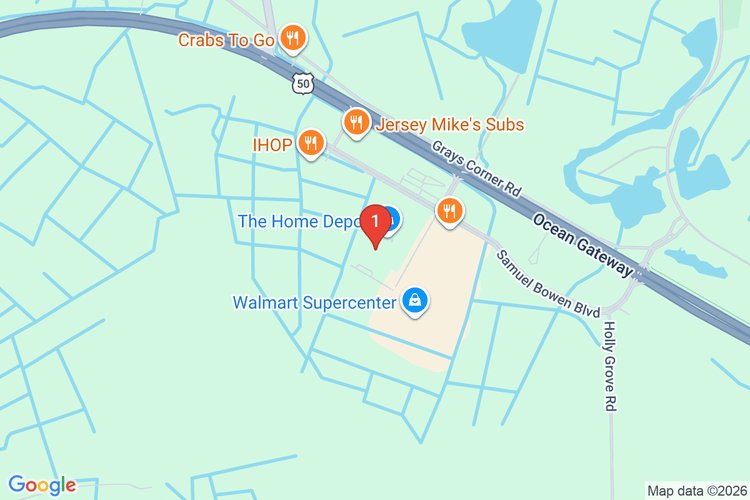 Map showing HOME DEPOT #2578 location
