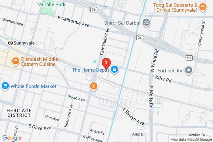 Map showing HOME DEPOT #0640 location