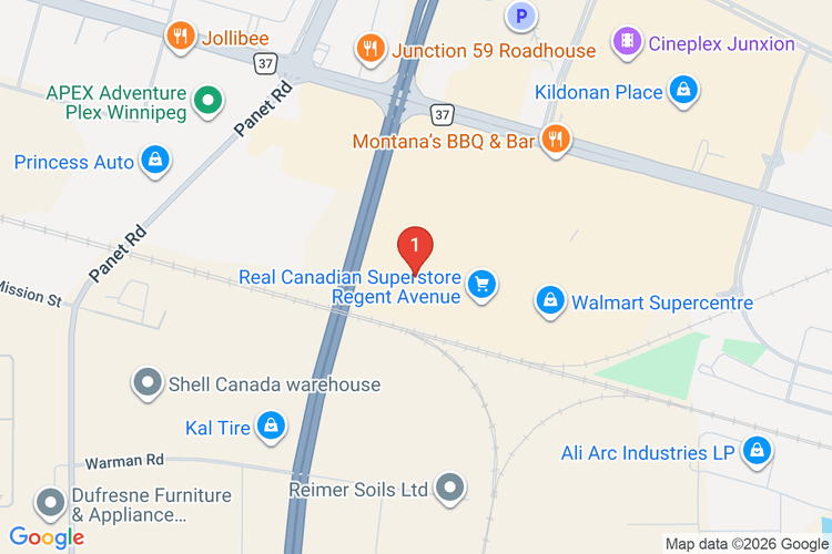 Map showing HOME DEPOT CAN #7056 location
