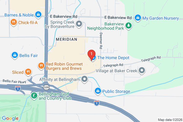 Map showing HOME DEPOT #4715 location