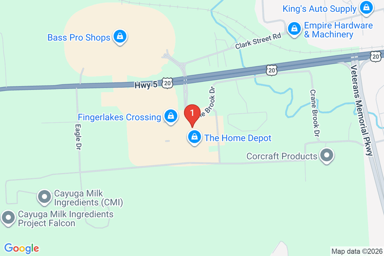 Map showing HOME DEPOT #6846 location