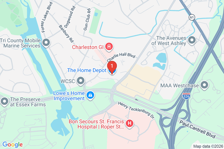 Map showing HOME DEPOT #1118 location