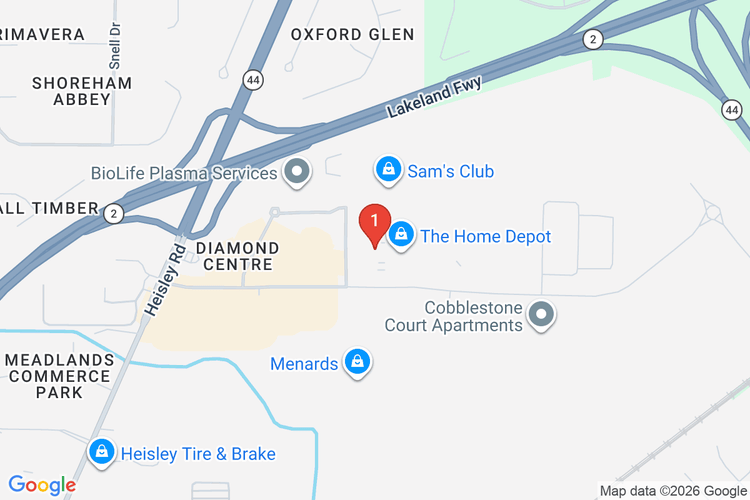 Map showing HOME DEPOT #3815 location