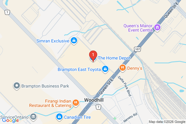 Map showing HOME DEPOT CAN #7239 location