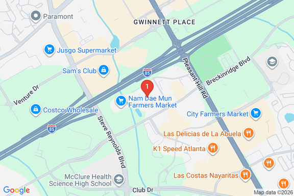 Map showing HOME DEPOT #0105 location