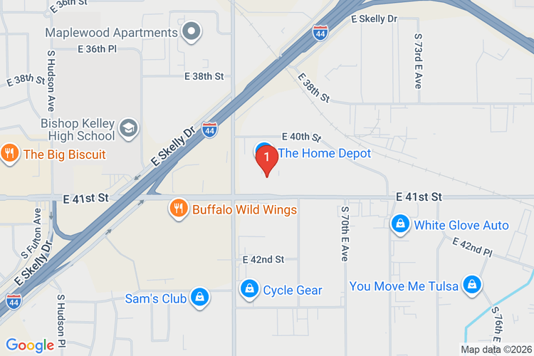 Map showing HOME DEPOT #3913 location