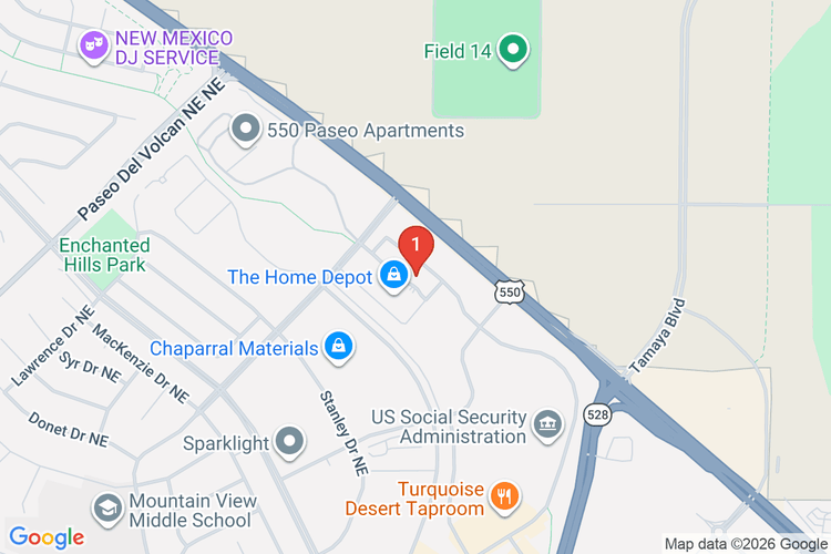 Map showing HOME DEPOT #3517 location
