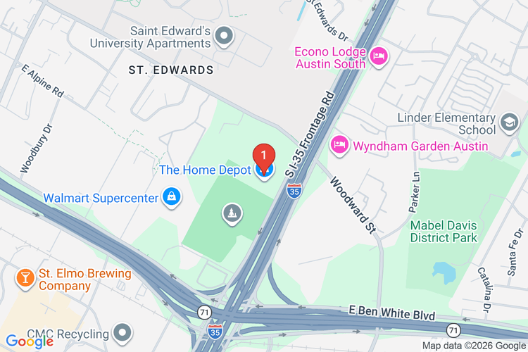 Map showing HOME DEPOT #6542 location