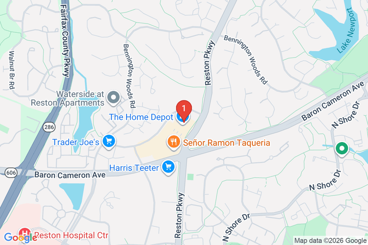 Map showing HOME DEPOT #4641 location
