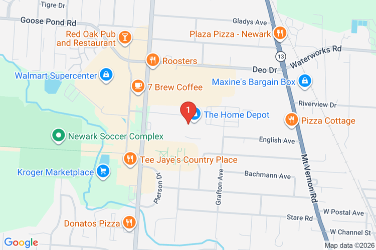 Map showing HOME DEPOT #3887 location