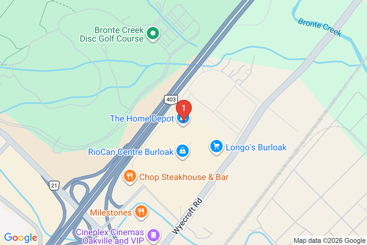 Map showing HOME DEPOT CAN #7115 location