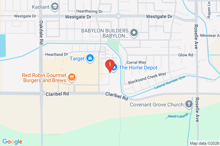 Map showing HOME DEPOT #1842 location