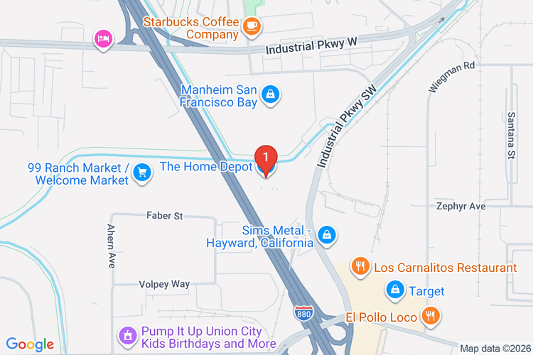 Map showing HOME DEPOT #0635 location
