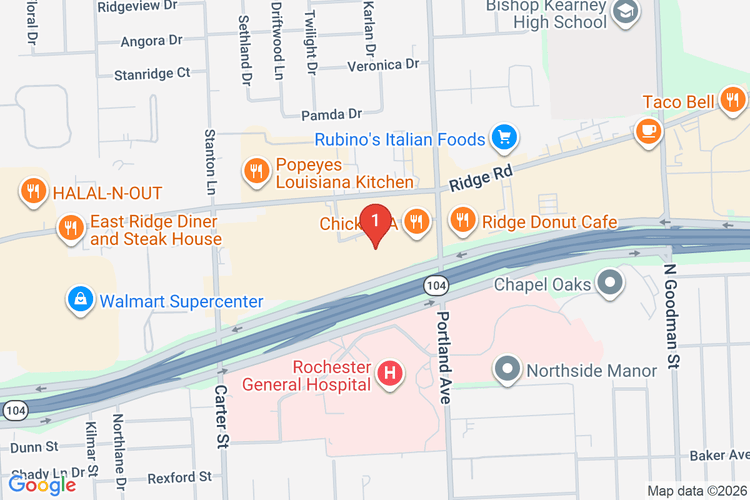 Map showing HOME DEPOT #1273 location