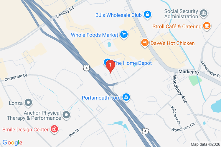 Map showing HOME DEPOT #3409 location