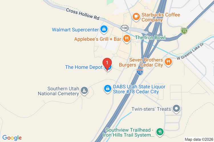 Map showing HOME DEPOT #4418 location
