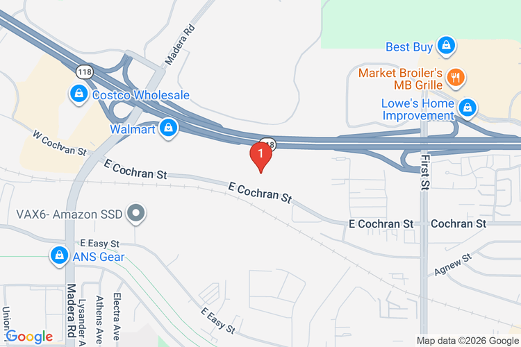 Map showing HOME DEPOT #6640 location