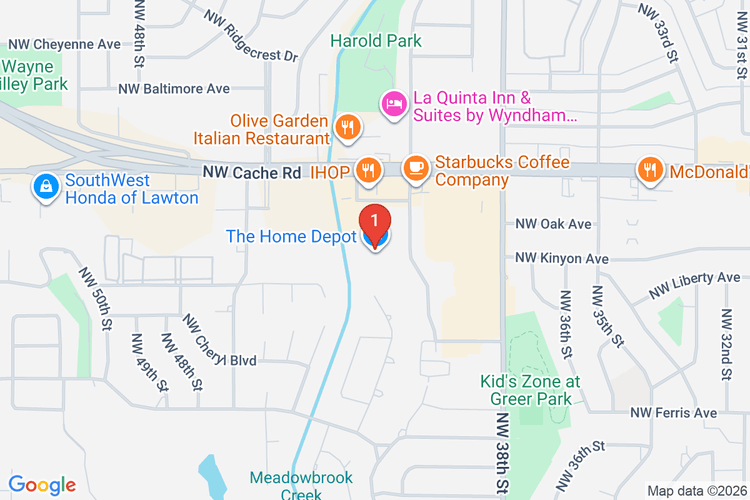 Map showing HOME DEPOT #3914 location