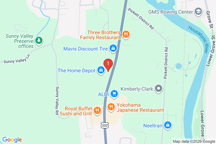 Map showing HOME DEPOT #4878 location