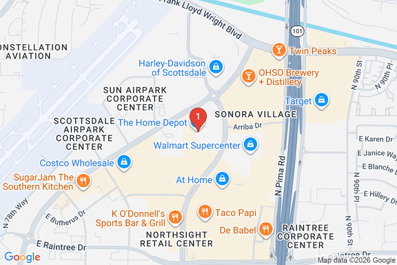 Map showing HOME DEPOT #0472 location