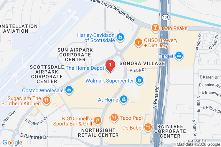 Map showing HOME DEPOT #0472 location