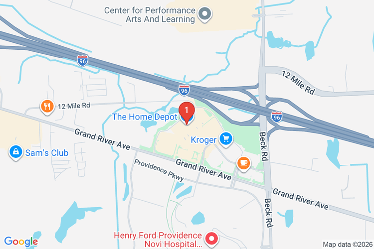 Map showing HOME DEPOT #2737 location