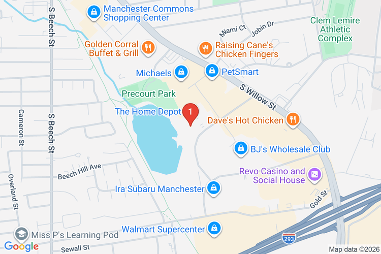 Map showing HOME DEPOT #3482 location