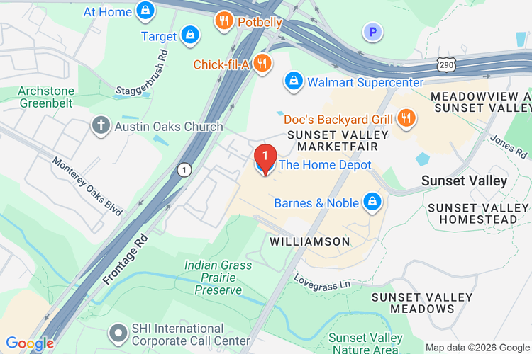 Map showing HOME DEPOT #6570 location