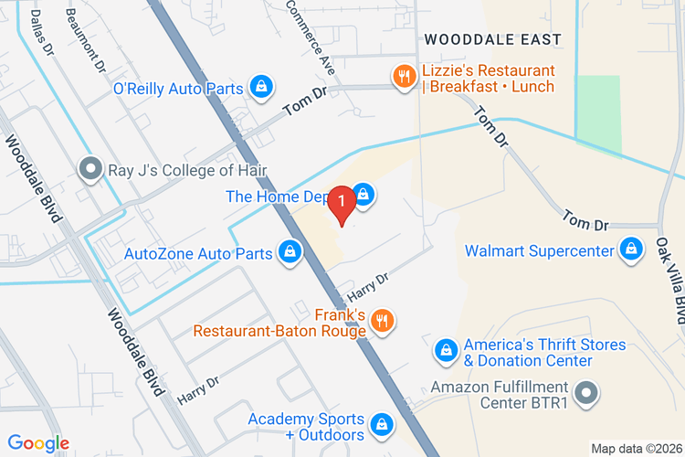 Map showing HOME DEPOT #0367 location