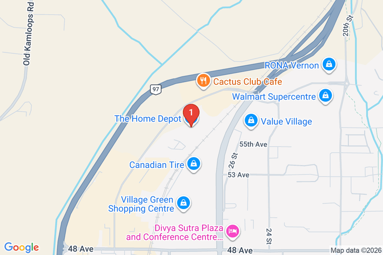 Map showing HOME DEPOT CAN #7084 location