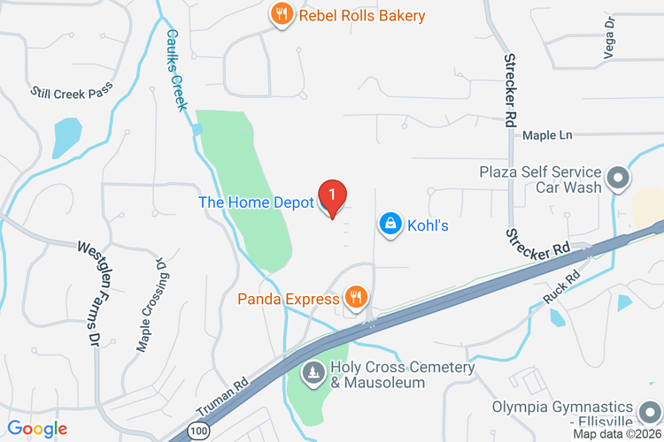 Map showing HOME DEPOT #3018 location