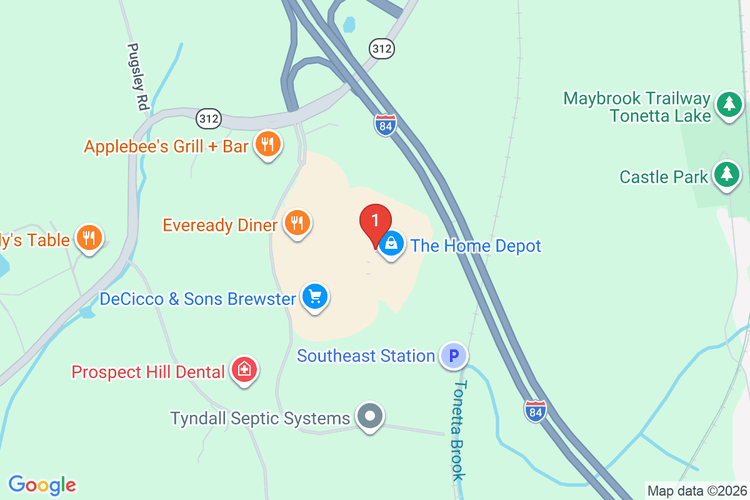 Map showing HOME DEPOT #1271 location
