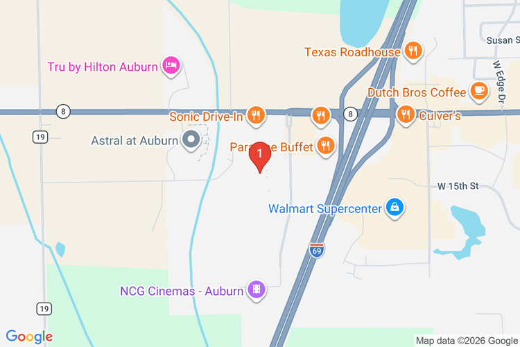 Map showing HOME DEPOT #2024 location